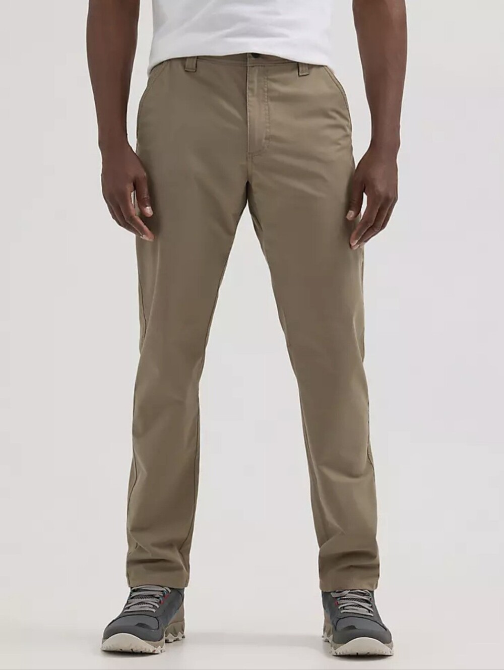 Wrangler Men's Outdoor Chino Pants Flat-front Khaki Casual Straight Leg 36×30